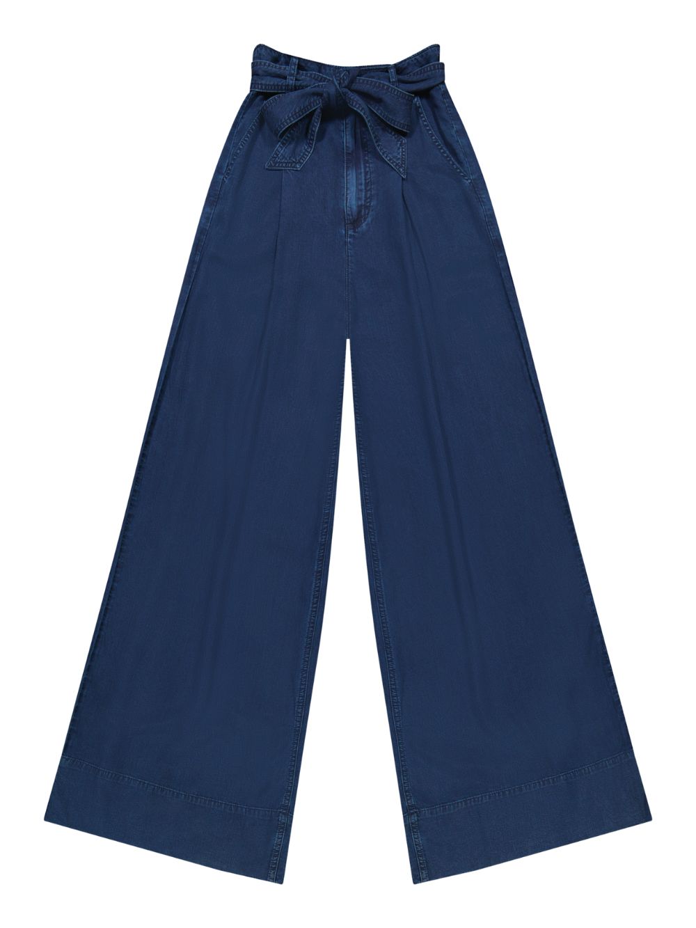 Jeans pleated wide leg LEE Donna - Blue