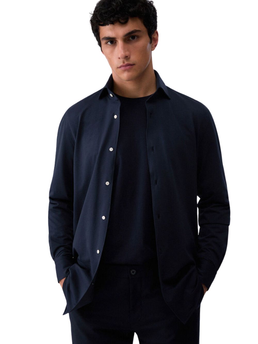 Camicia manica lunga con taschino LIU JO Uomo - Blue