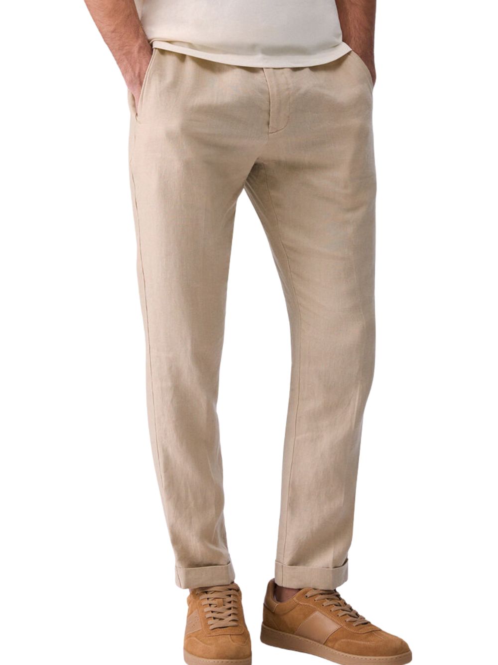 Pantalone jogg lino LIU JO Uomo - Beige