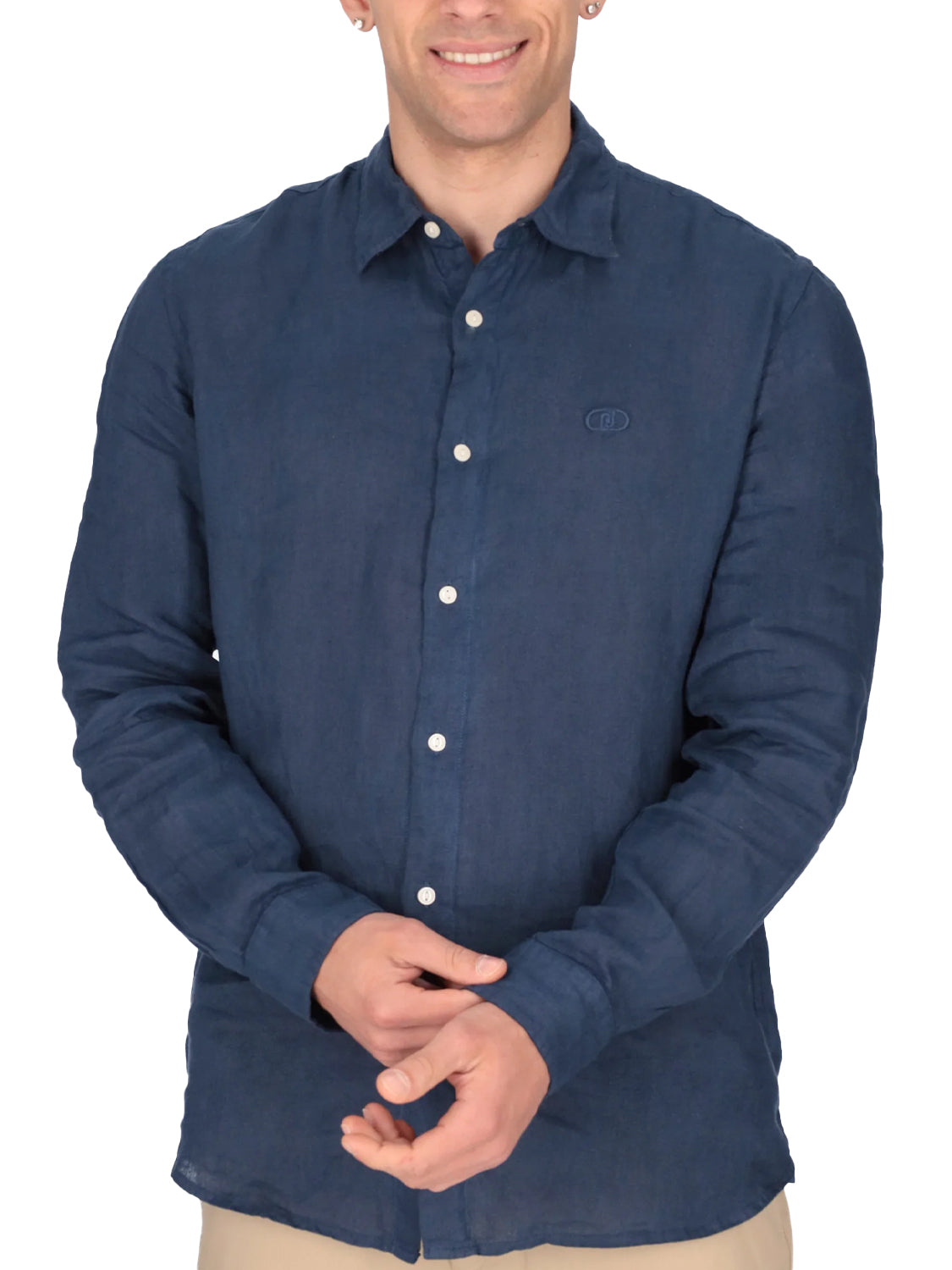 Camicia long lino LIU JO Uomo - Blue
