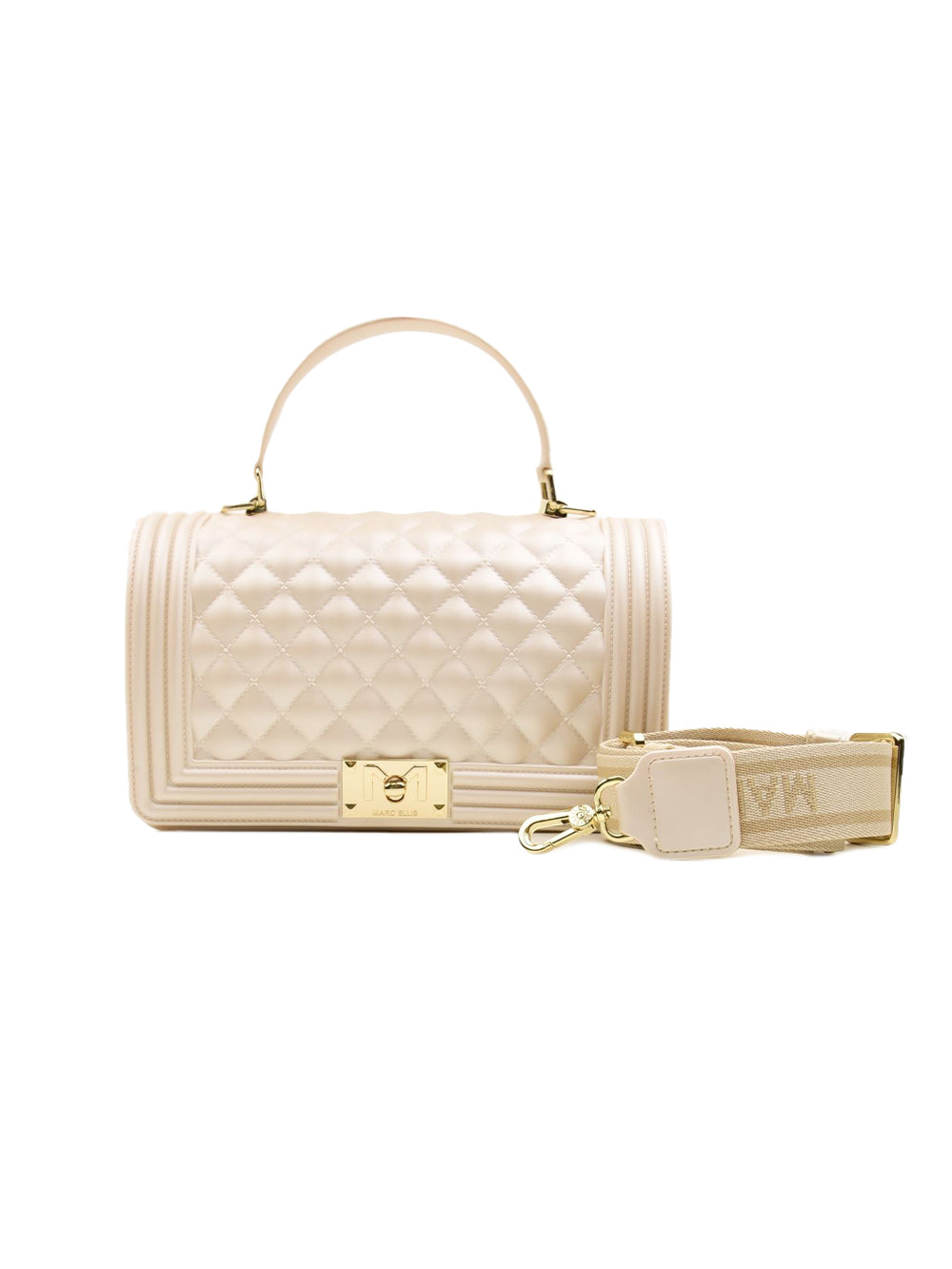 Borsa Flat Square M MARC ELLIS Donna - Beige