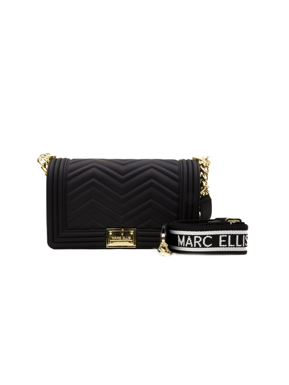 Borsa Flat Wave M MARC ELLIS Donna - Nero