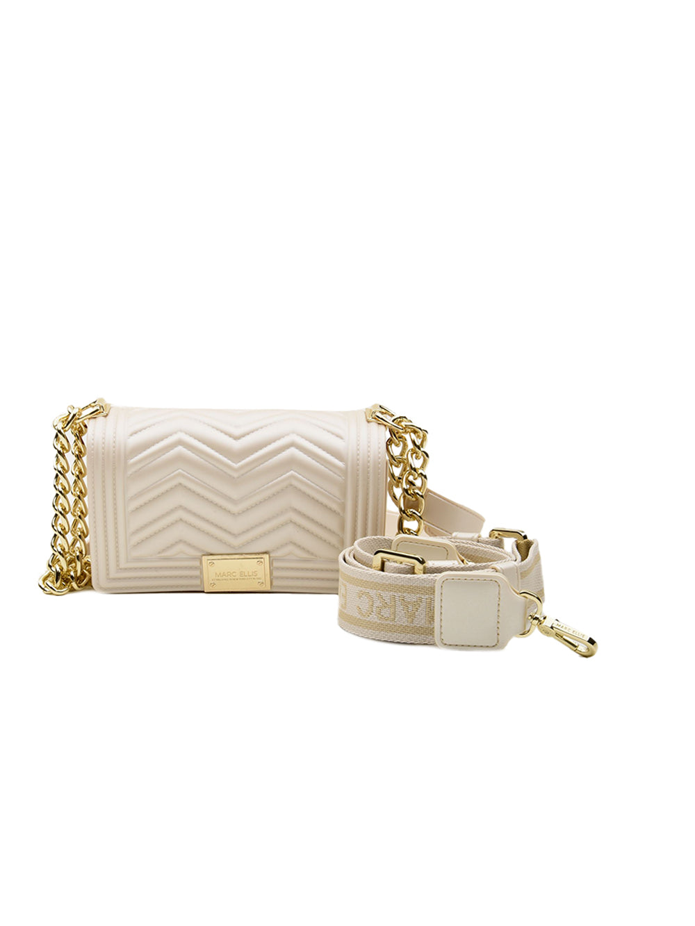 Borsa Flat Wave XS MARC ELLIS Donna - Beige