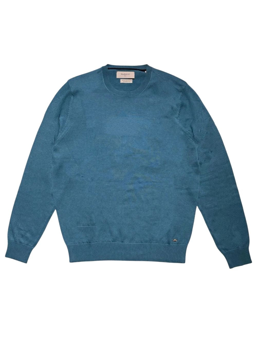 Maglia girocollo manica lunga cotone MARKUP Uomo - Blue