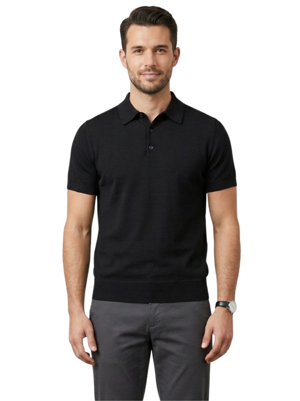 Polo manica corta cotone MARKUP Uomo - Nero
