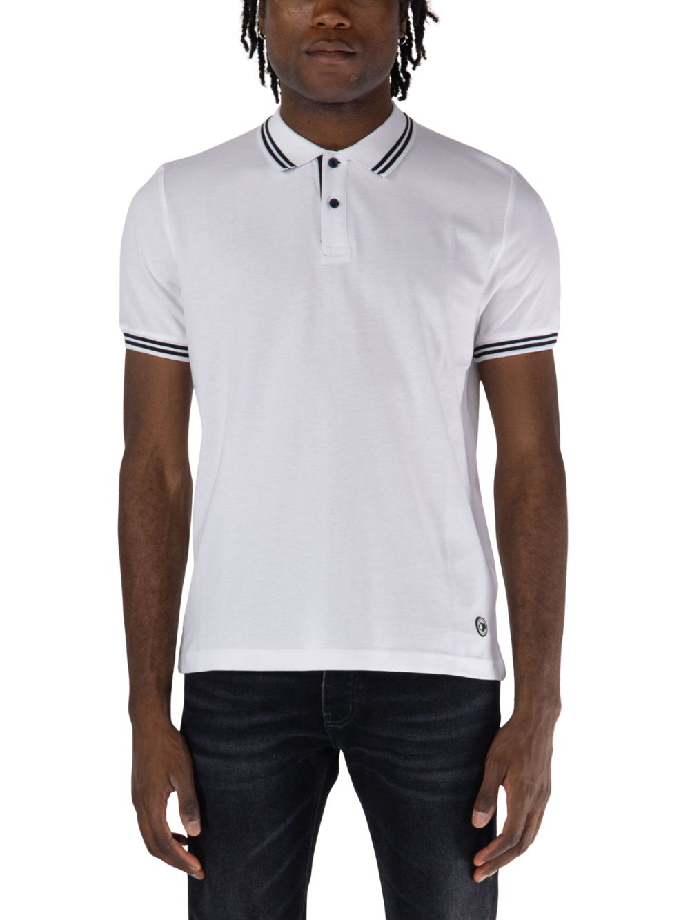 Polo manica corta piquet patch MARKUP Uomo - Bianco