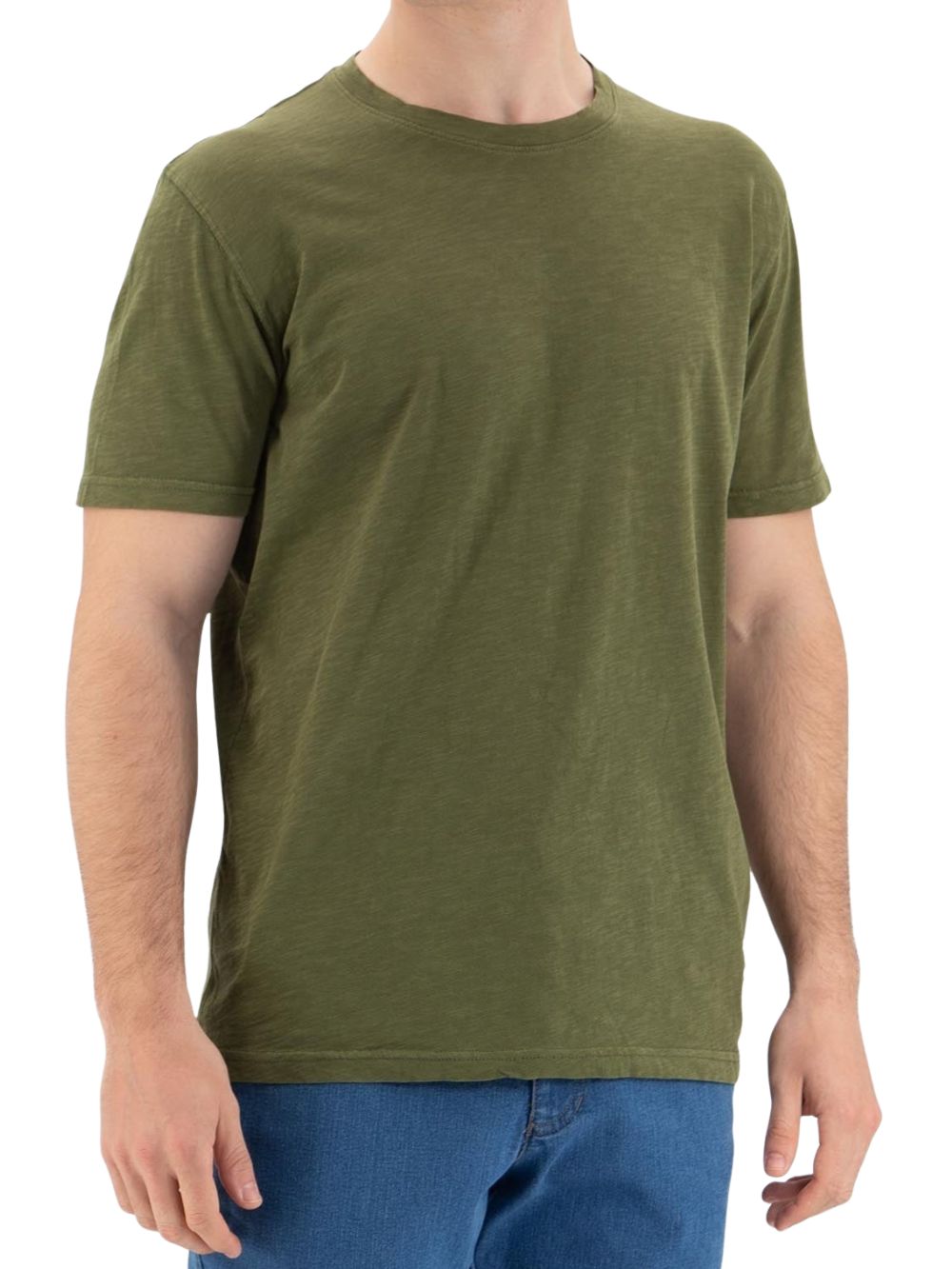 T-shirt cotone fiammato MARKUP Uomo - Verde