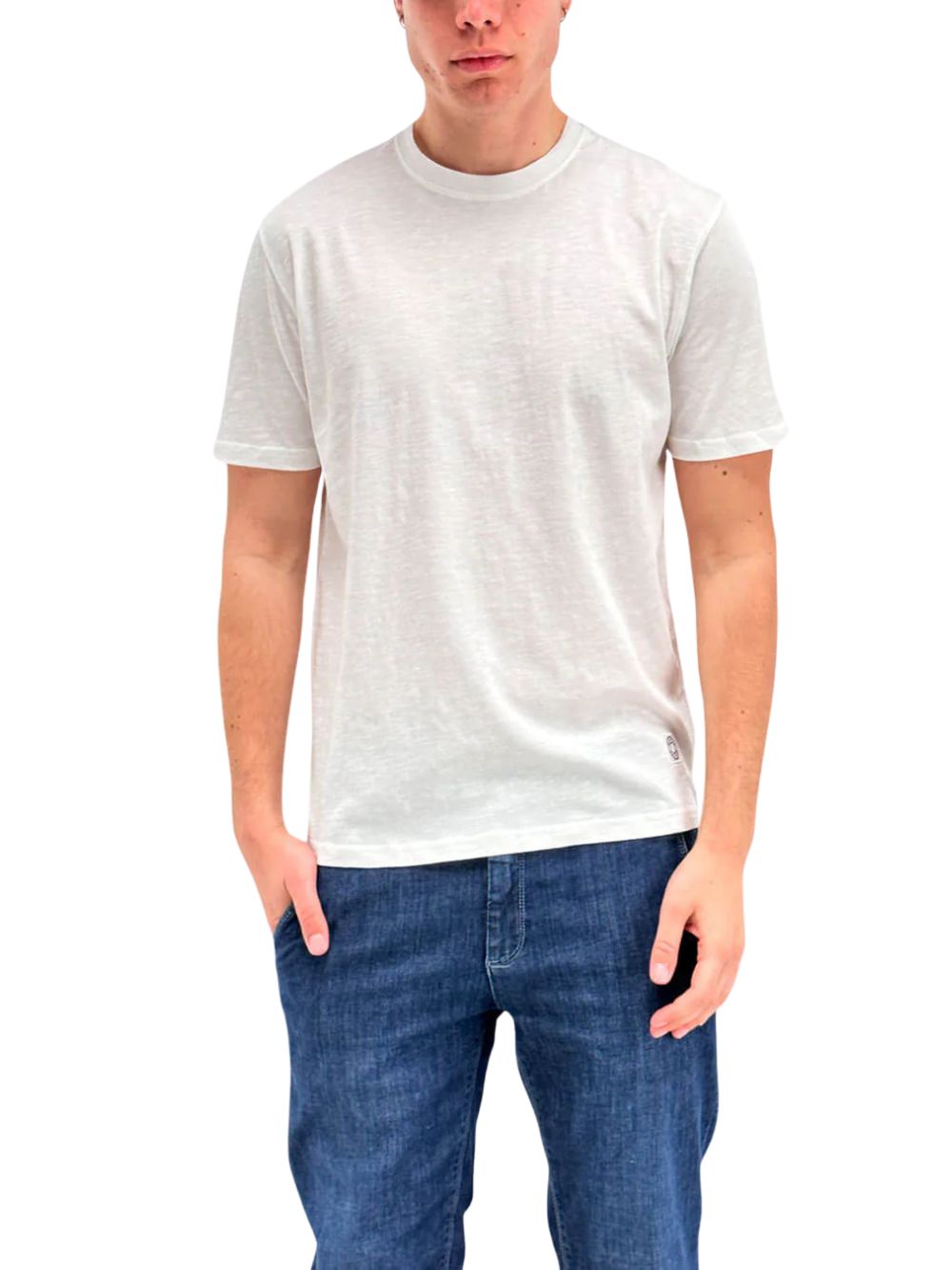 T-shirt cotone fiammato MARKUP Uomo - Bianco