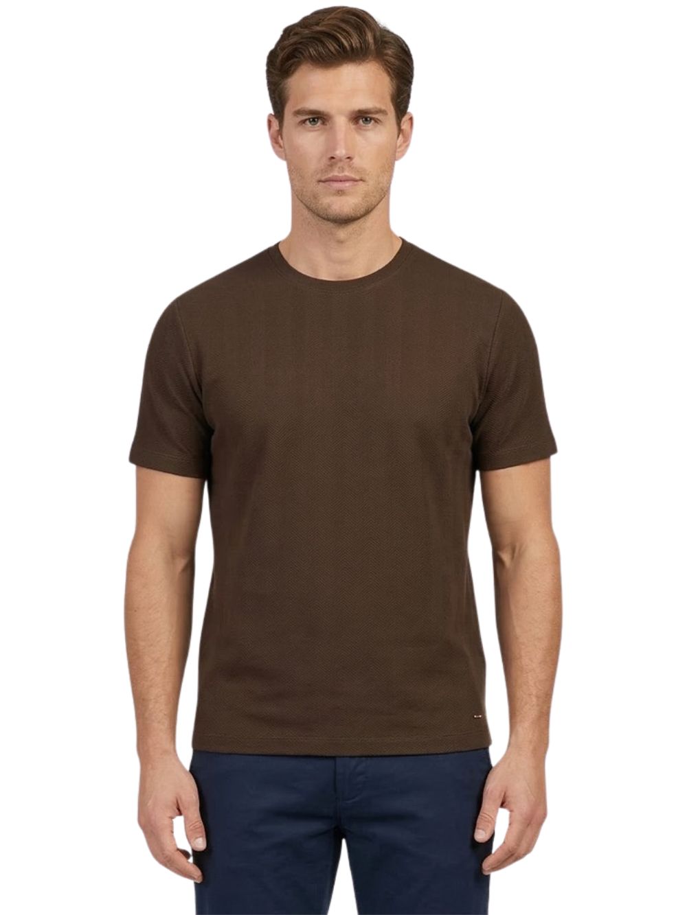 T-shirt tessuto texturizzato MARKUP Uomo - Marrone