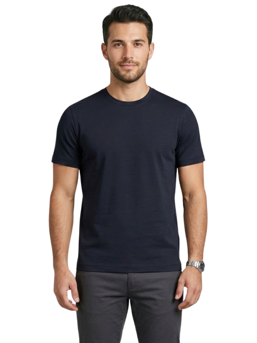 T-shirt cotone fiammato MARKUP Uomo - Blue