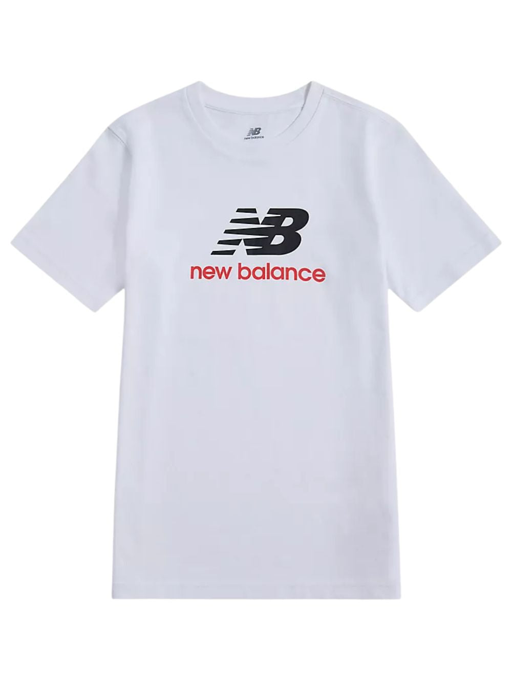 T-shirt jersey stacked logo NEW BALANCE Bambino - Bianco