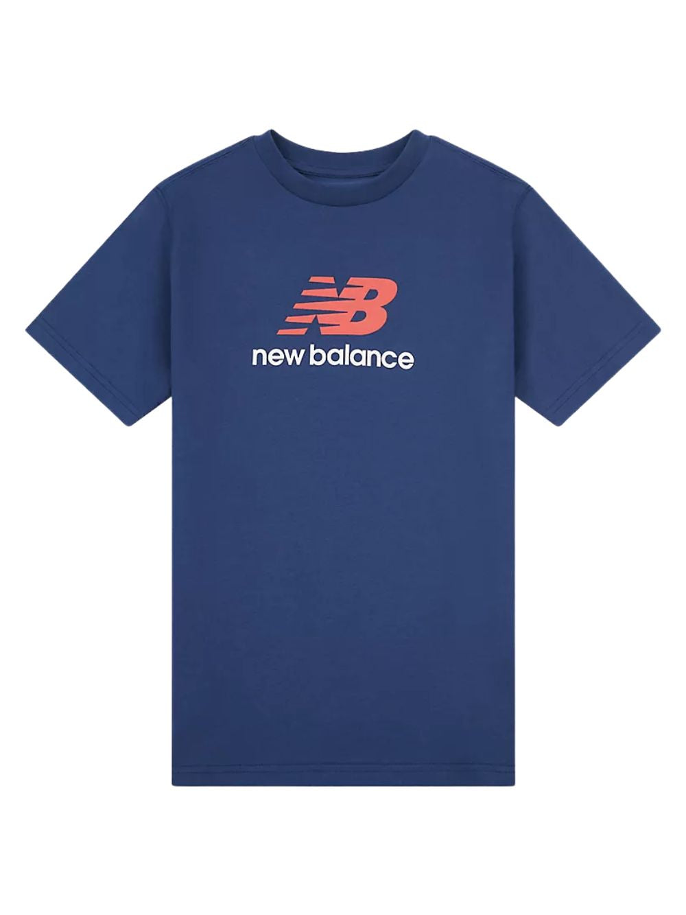 T-shirt jersey stacked logo NEW BALANCE Bambino - Blue