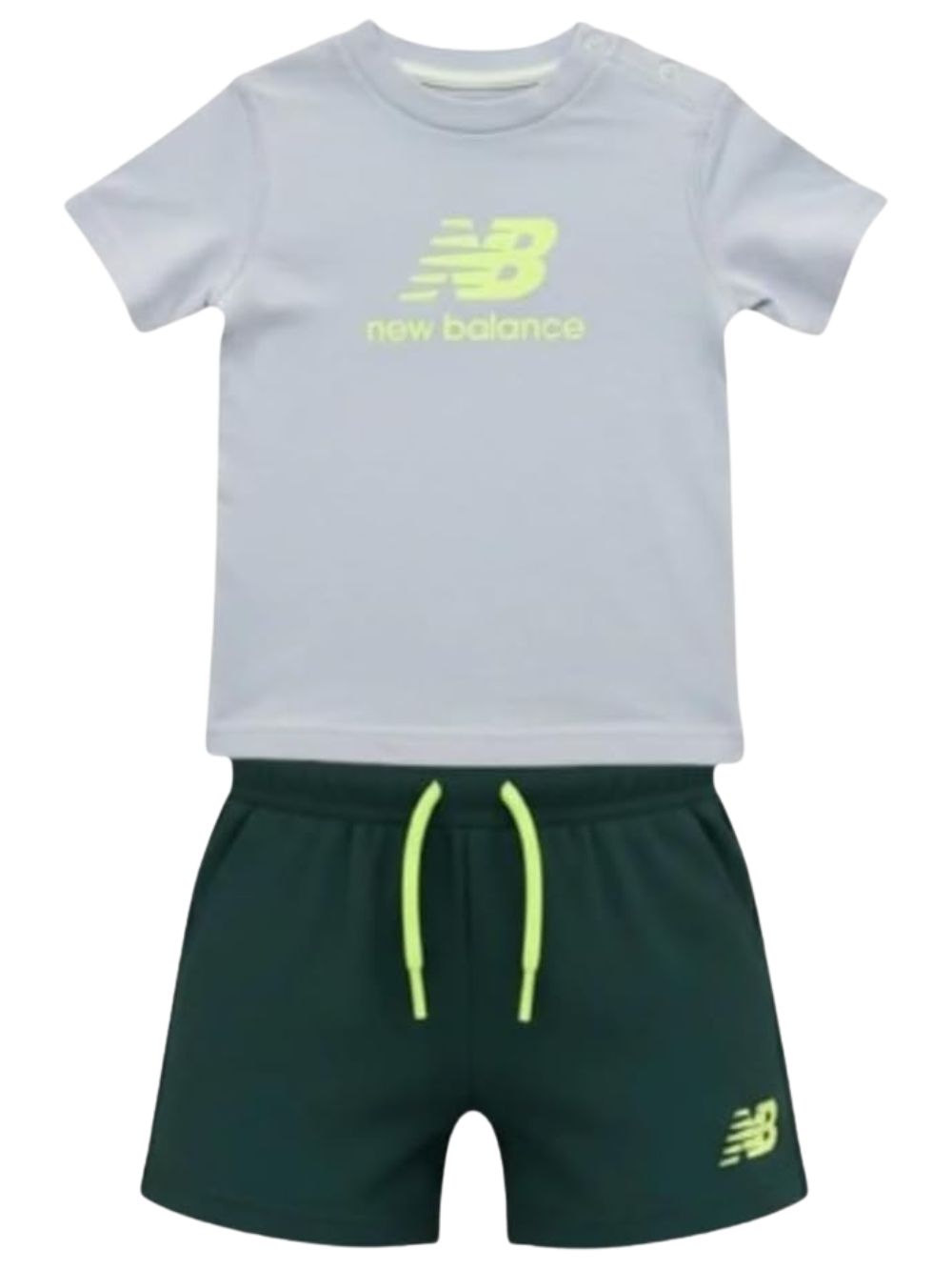 Set stacked logo NEW BALANCE Bambino - Blue