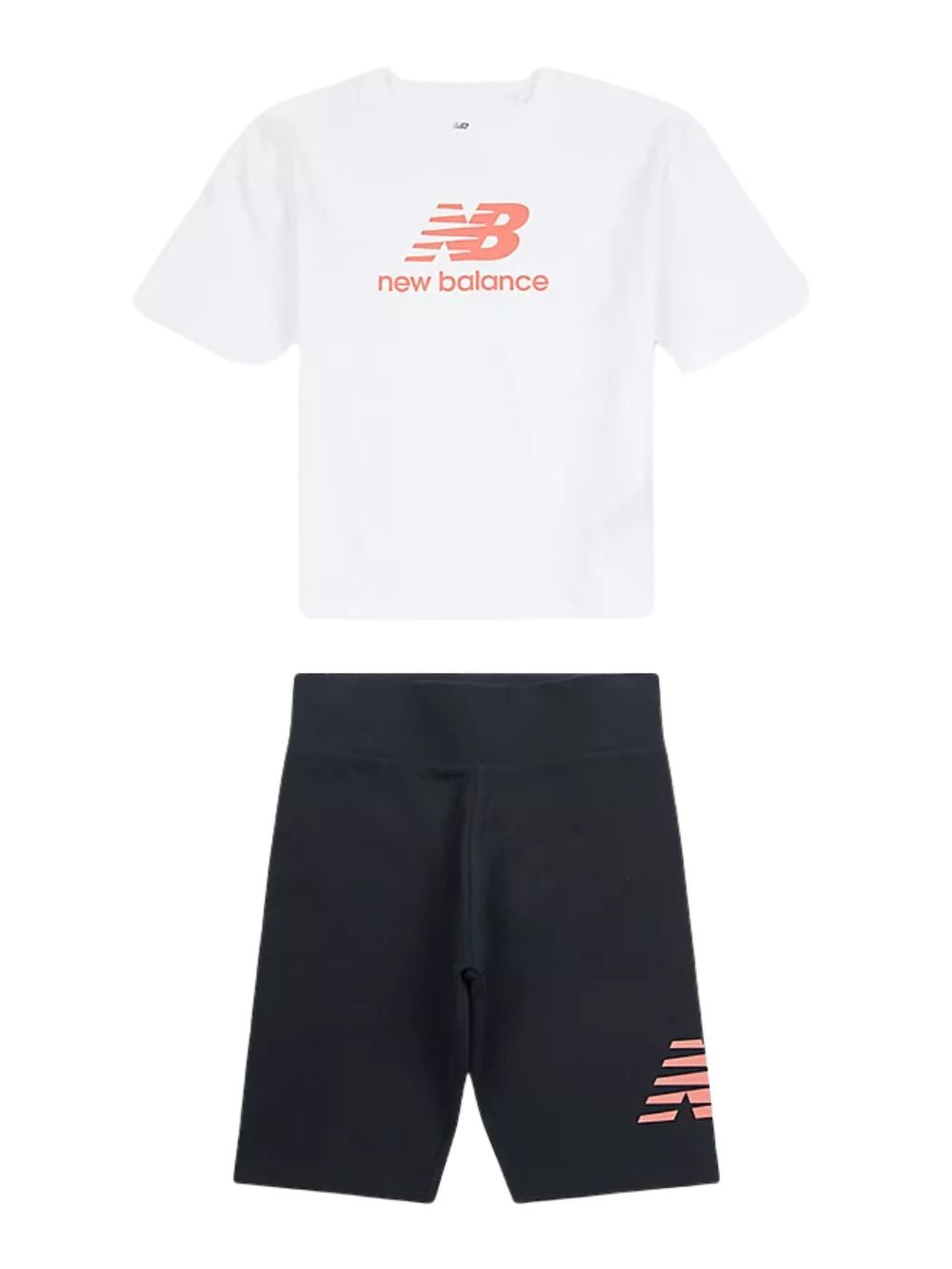 Set stacked logo NEW BALANCE Bambina - Bianco