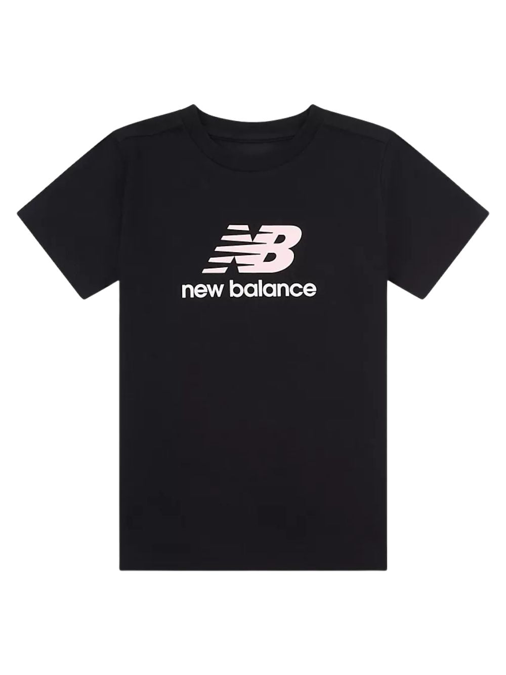T-shirt jersey stacked logo NEW BALANCE Bambina - Nero