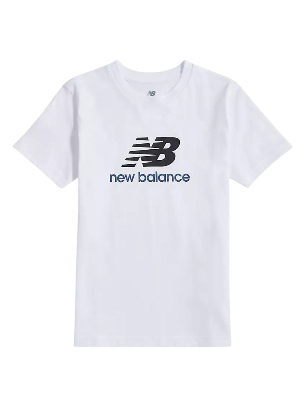 T-shirt jersey stacked logo NEW BALANCE Bambina - Bianco