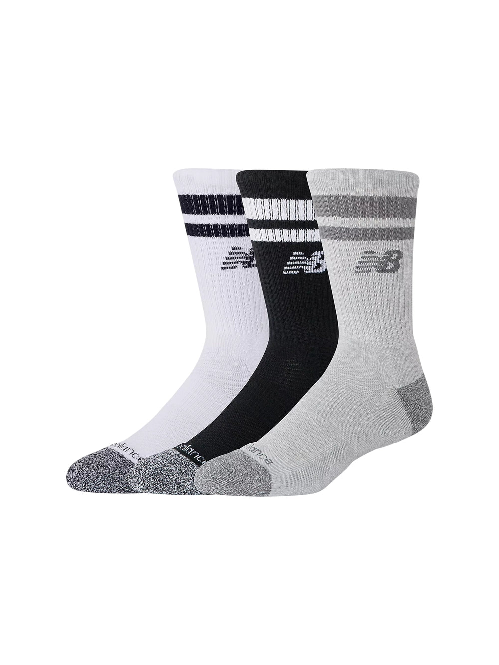 Calzini Active Lifestyle Striped crew NEW BALANCE Unisex - Bianco