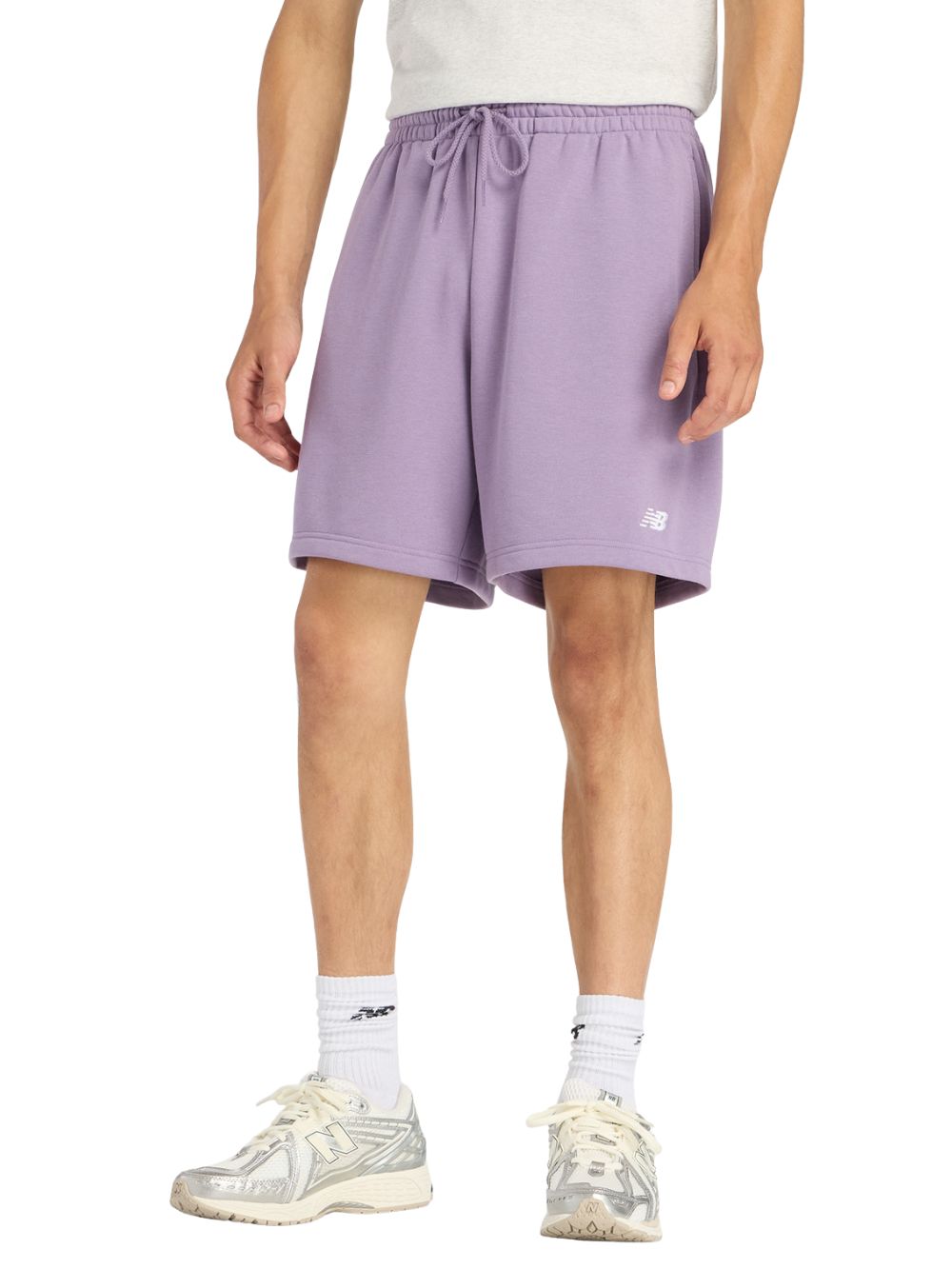 Shorts Essentials french terry 7 NEW BALANCE Uomo - Viola