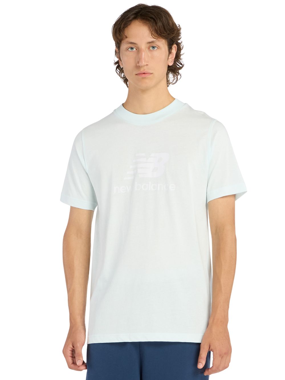 T-shirt Essentials logo NEW BALANCE Uomo - Blue