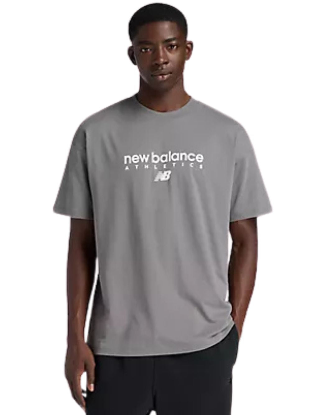 T-shirt Linear graphic NEW BALANCE Uomo - Grigio