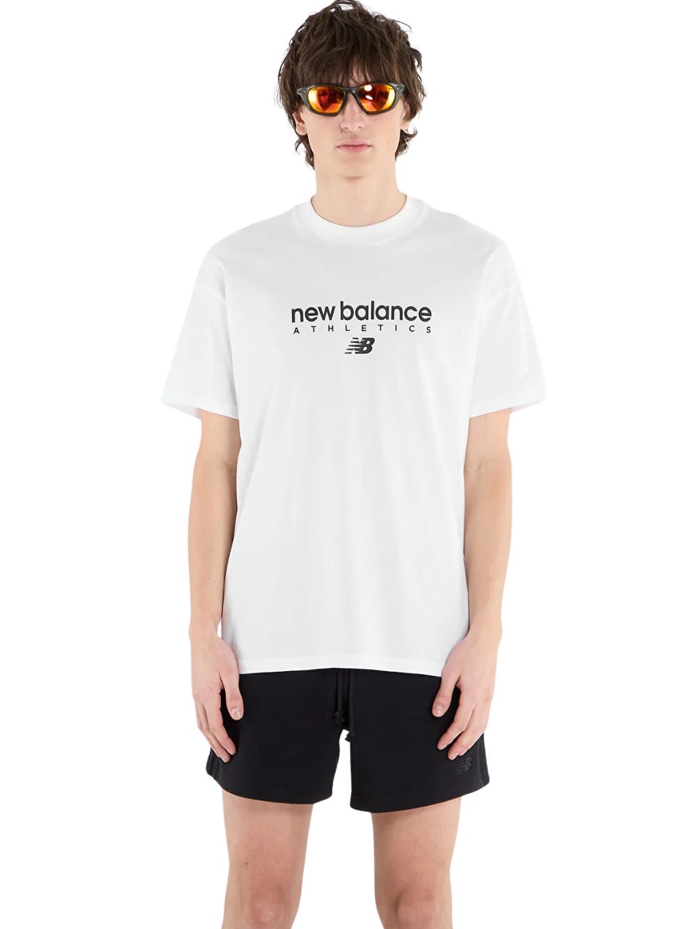 T-shirt Linear graphic NEW BALANCE Uomo - Bianco