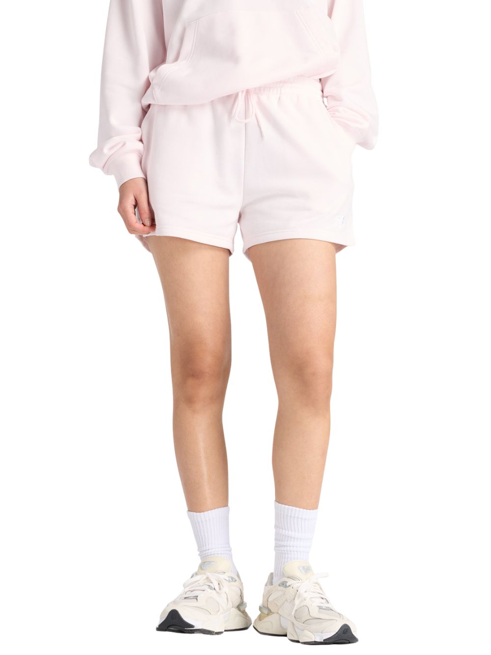Shorts Essentials french terry NEW BALANCE Donna - Rosa