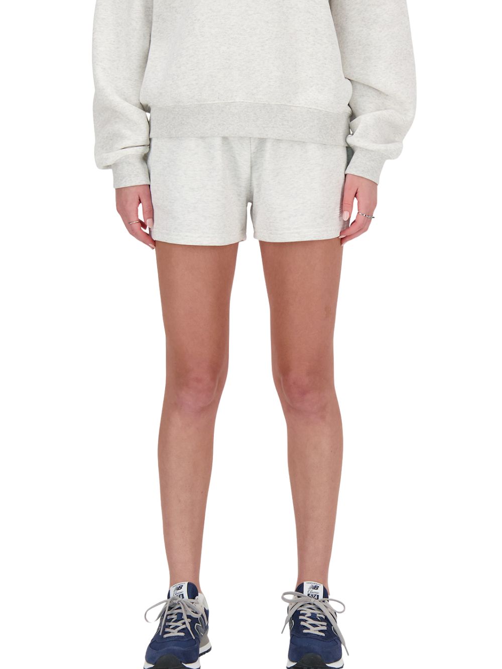 Shorts Essentials french terry NEW BALANCE Donna - Grigio