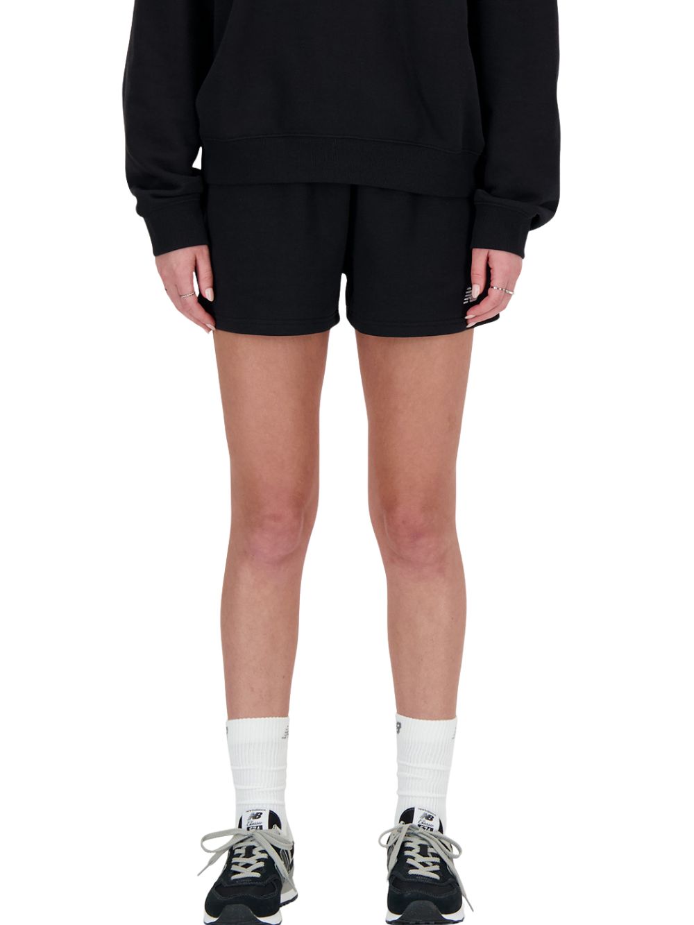 Shorts Essentials french terry NEW BALANCE Donna - Nero