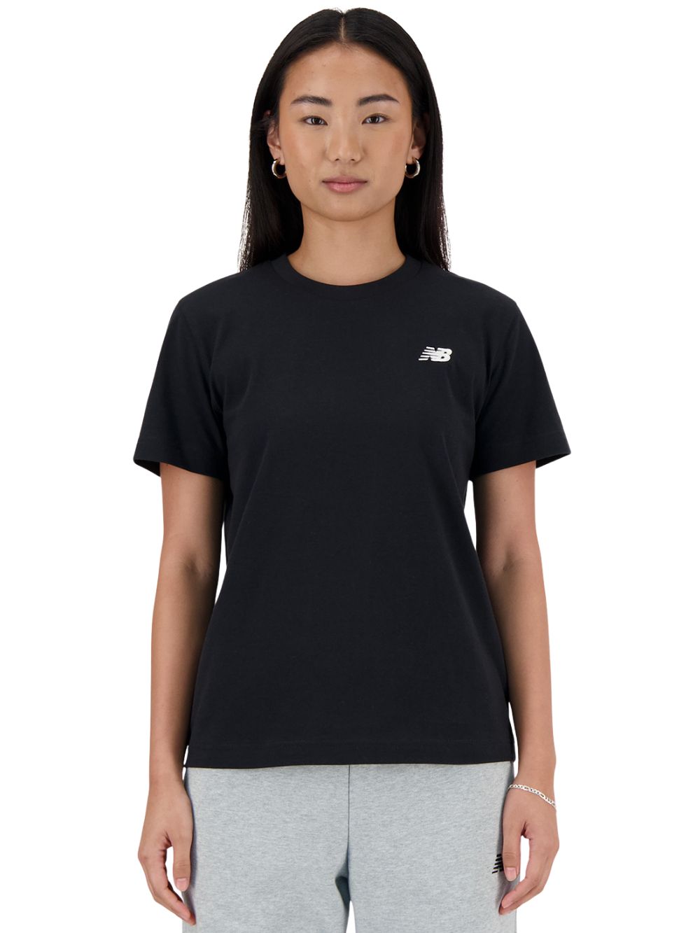 T-shirt Essentials jersey NEW BALANCE Donna - Nero