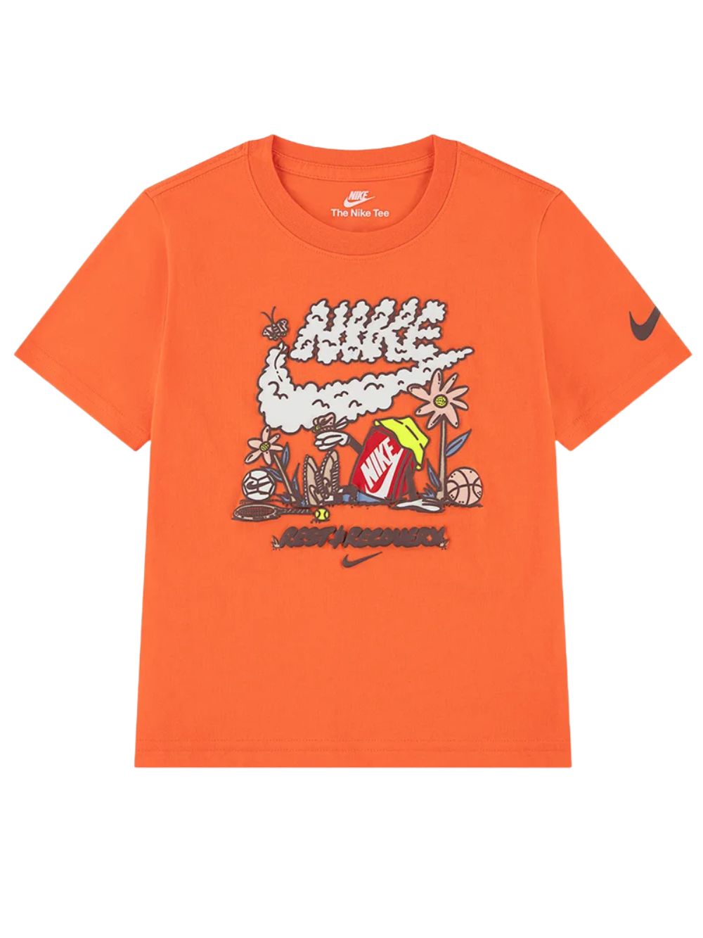 T-shirt Rest and NIKE Bambino - Arancione