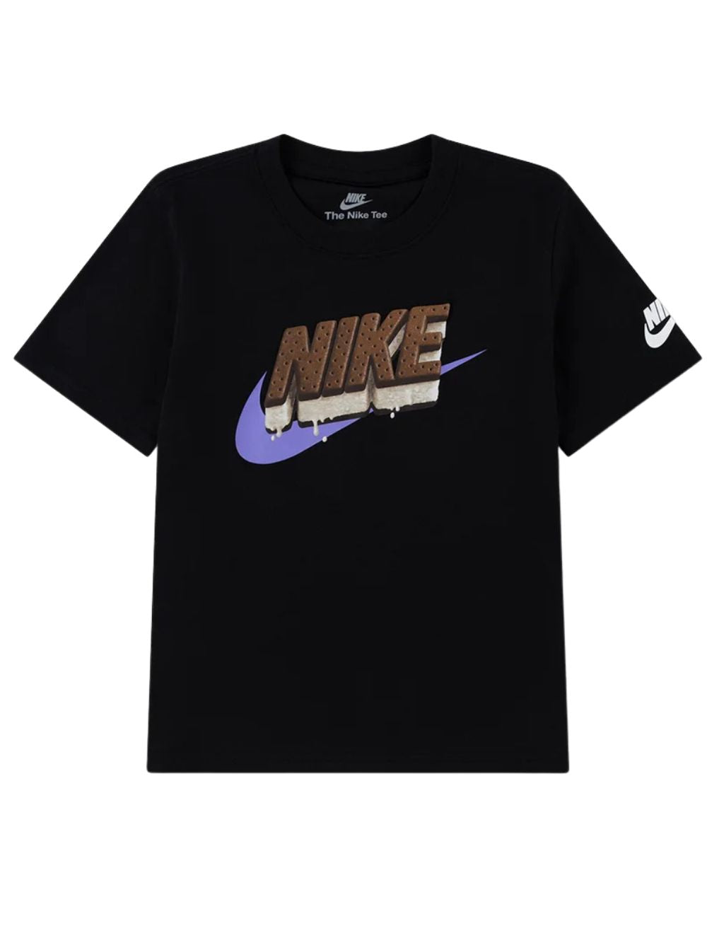 T-shirt ice cream sandwich Nike NIKE Bambino - Nero