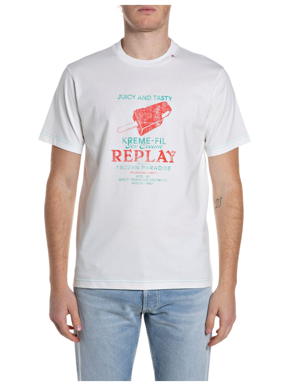 T-shirt REPLAY Uomo - Bianco