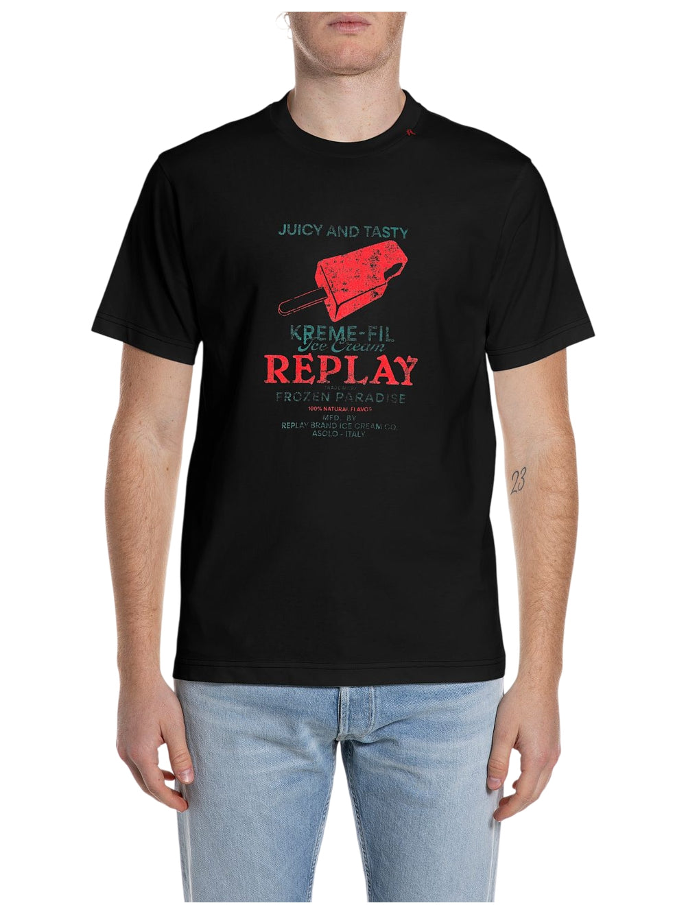 T-shirt REPLAY Uomo - Nero