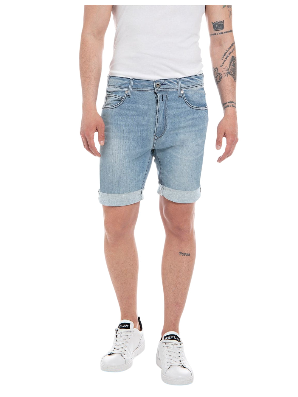 Shorts Tapered Rbj.981 REPLAY Uomo - Blue