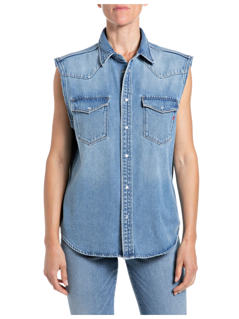 Camicia Over REPLAY Donna - Blue