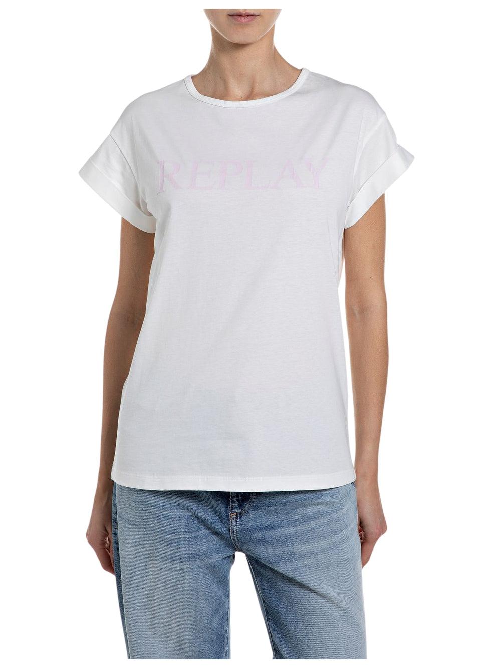 T-shirt REPLAY Donna - Bianco