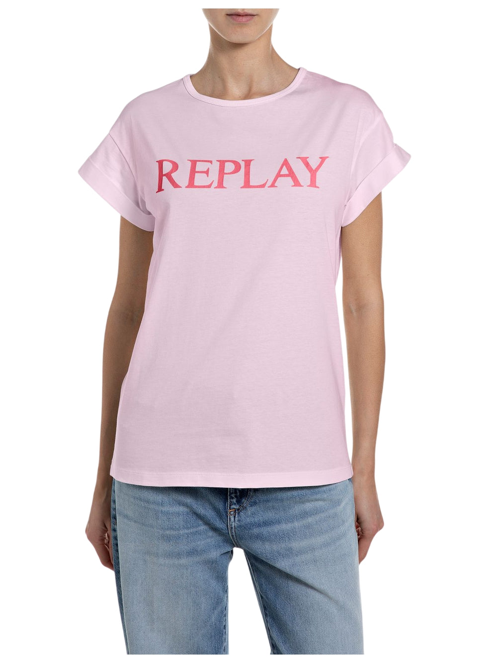 T-shirt REPLAY Donna - Rosa