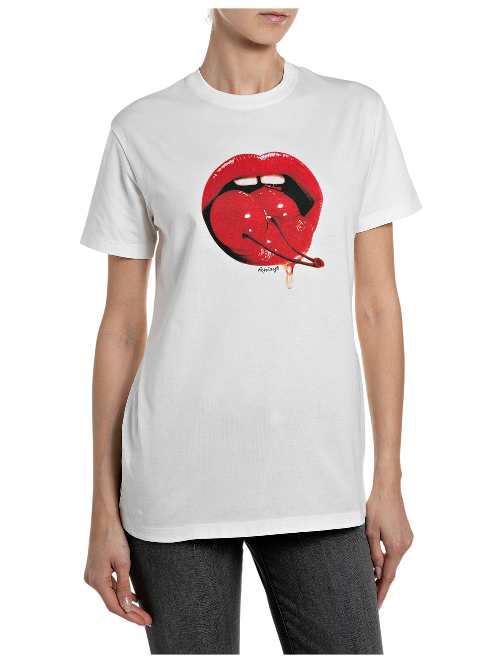 T-shirt REPLAY Donna - Bianco