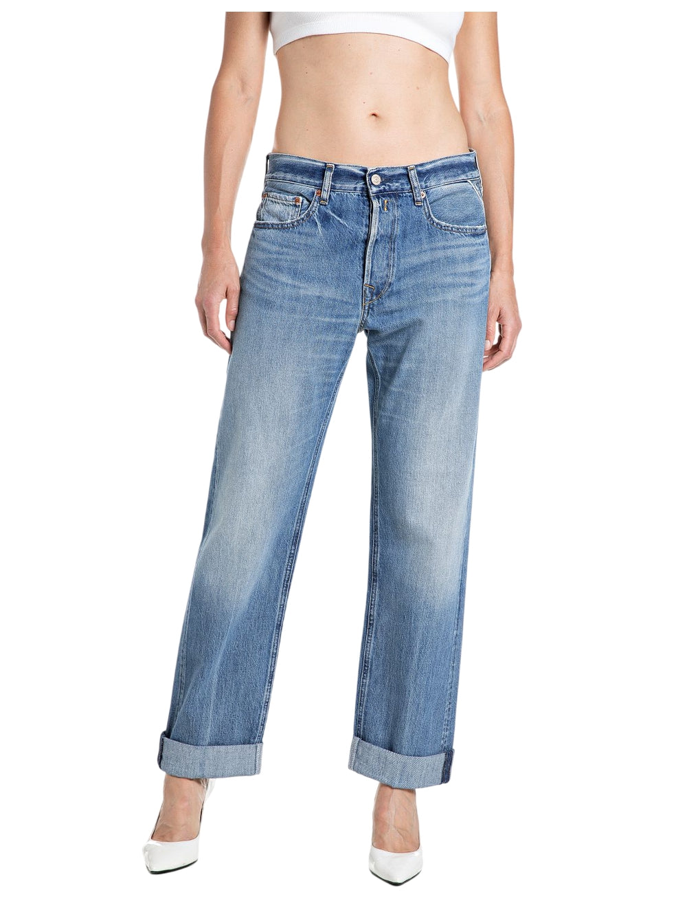 Pantalone Relaxed Aubry REPLAY Donna - Blue