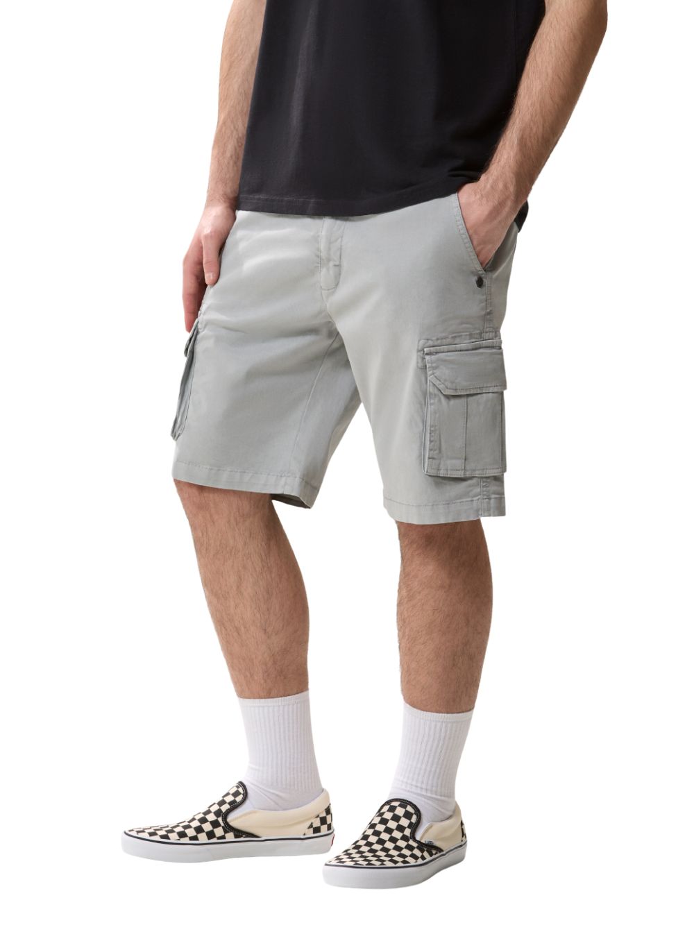 Shorts Cargo stretch cotton twill fuerte SCORPION BAY Uomo - Grigio