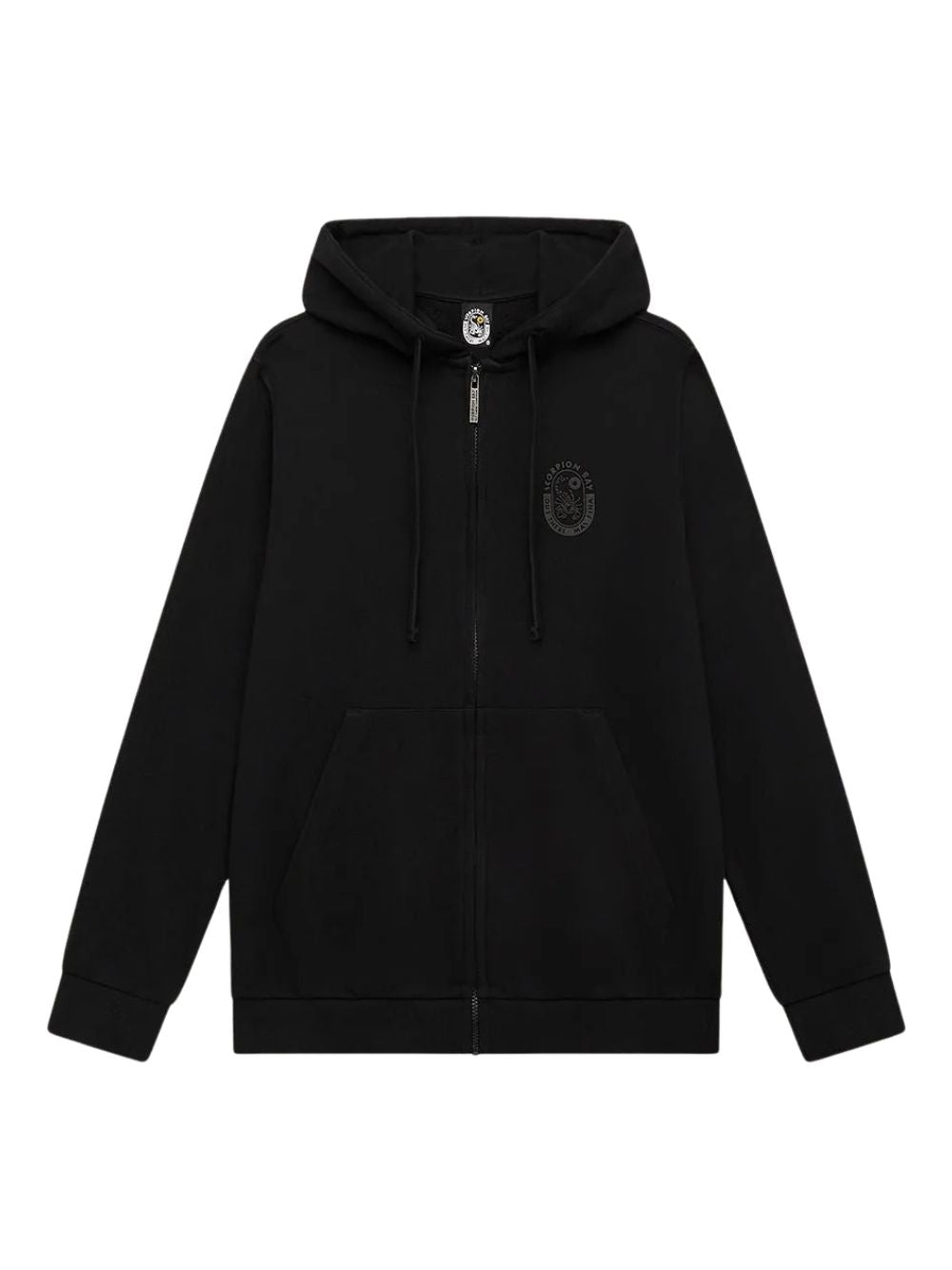 Felpa Full zip hoodie fleece brushed SCORPION BAY Uomo - Nero
