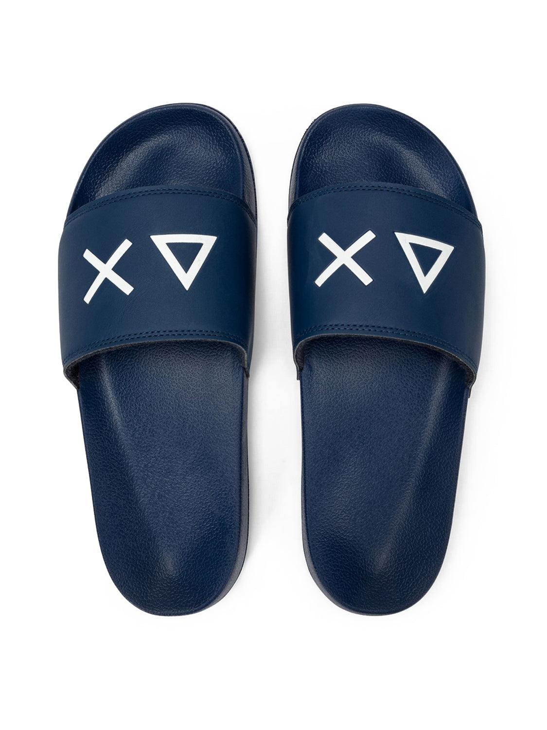 Ciabatta Slippers Logo SUN68 Uomo - Blue