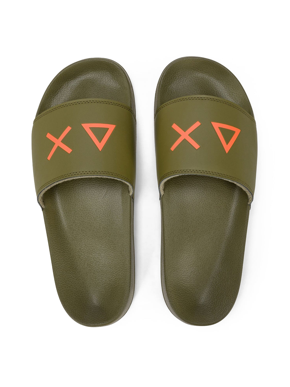Ciabatta Slippers Logo SUN68 Uomo - Verde