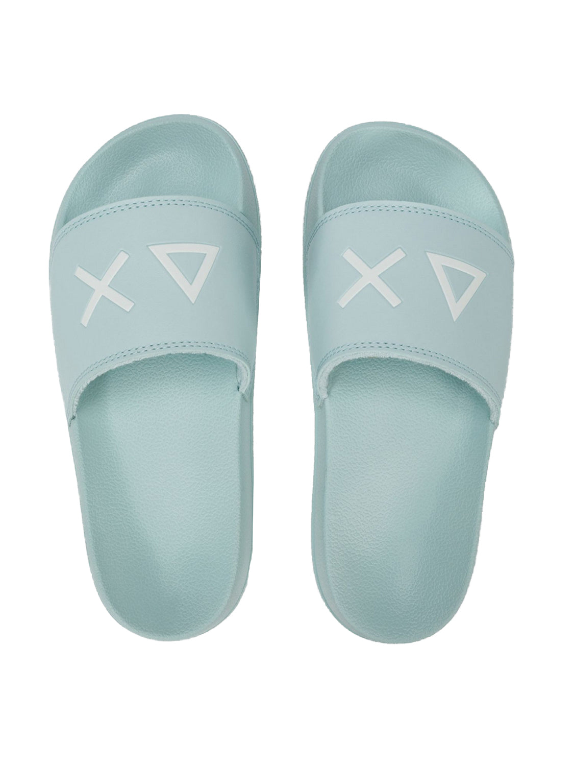 Ciabatta Slippers Logo SUN68 Donna - Verde Acquamarina