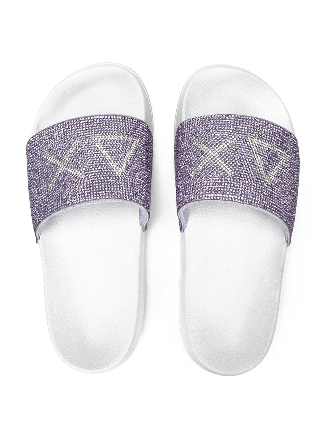 Ciabatta Slippers Strass Logo SUN68 Donna - Bianco
