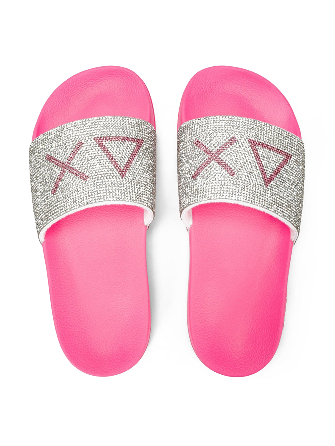 Ciabatta Slippers Strass Logo SUN68 Donna - Rosa