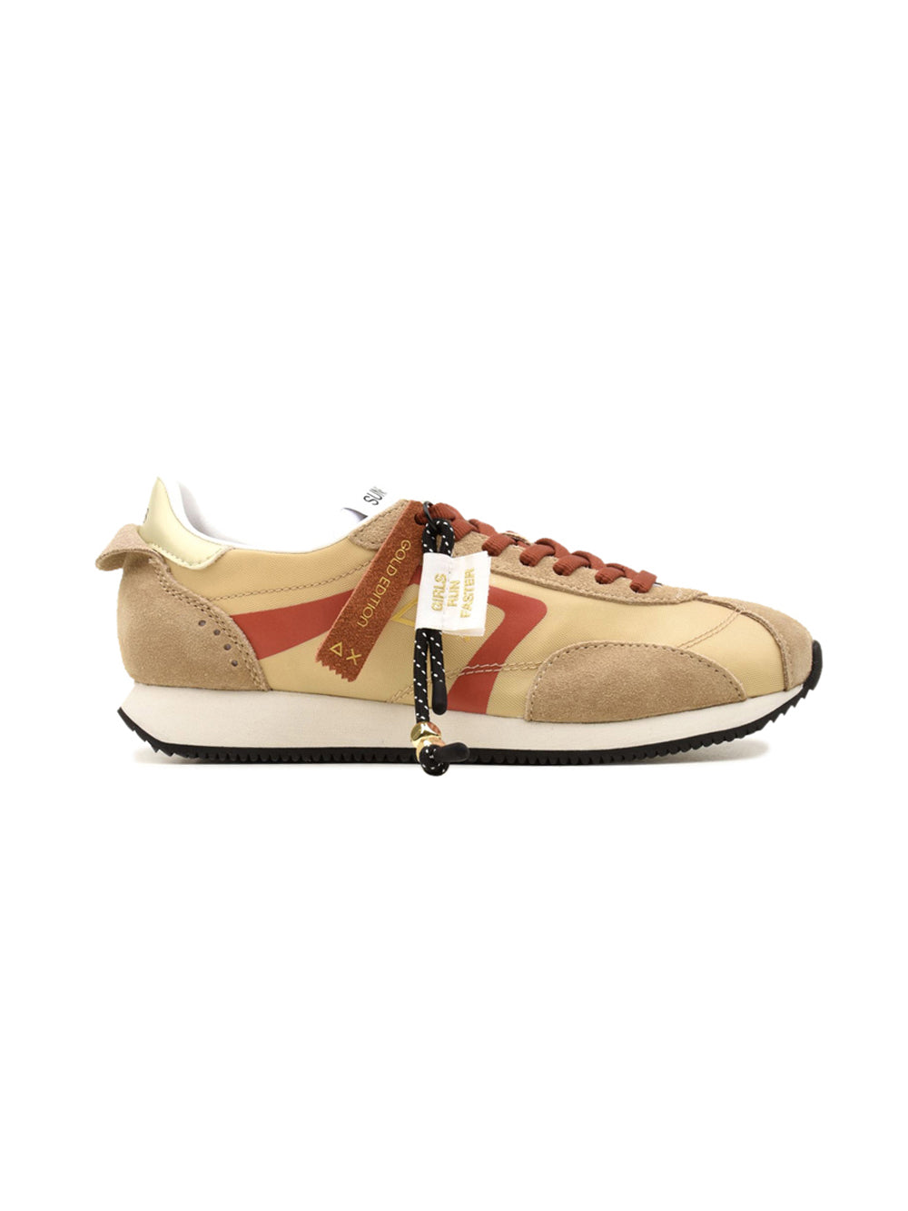 Sneakers Basse Easy Runner SUN68 Donna - Beige