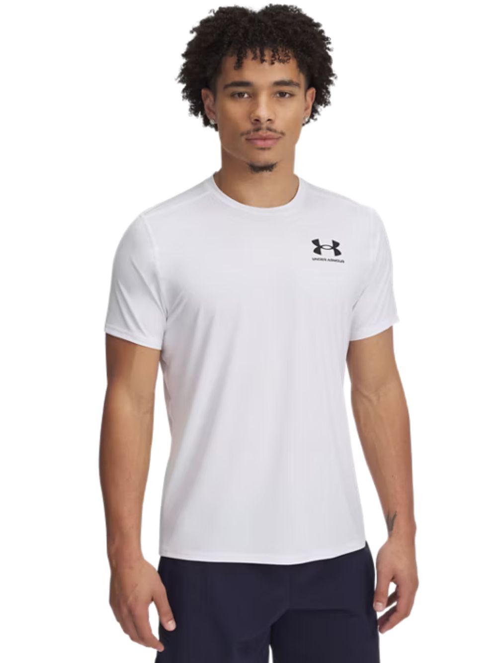 T-shirt sportswear heatgear fitted UNDER ARMOUR Uomo - Bianco