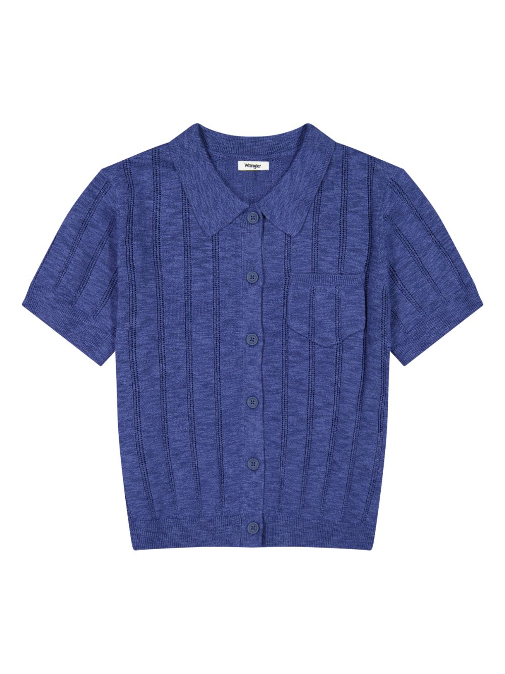 Polo one pocket WRANGLER Donna - Blue