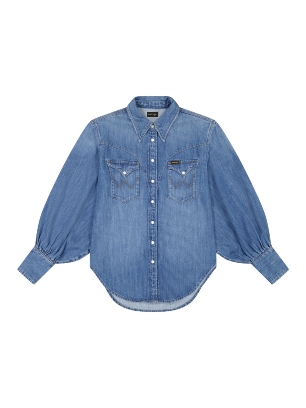 Camicia exaggerate d western WRANGLER Donna - Blue